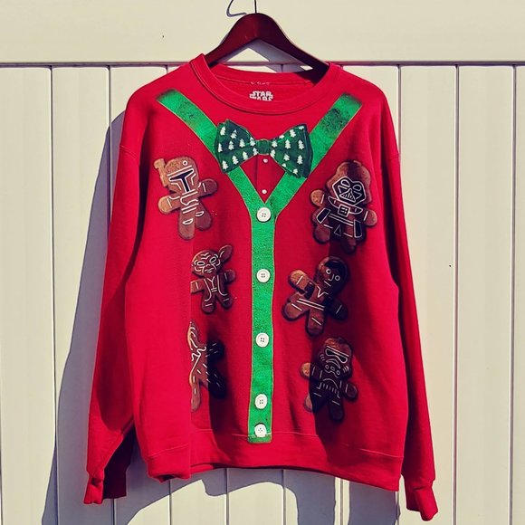 EUC Star Wars Ugly Christmas Sweatshirt Men's L
